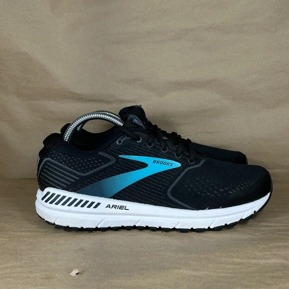 Brooks Ariel 20 Running Shoes Womens 9.5 Black Solid Motion Control Sneakers